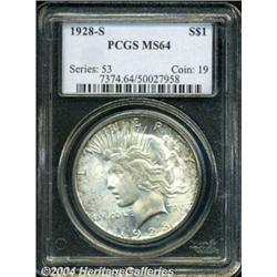 1928-S S$1 MS64 PCGS. VAM-4. The designer's