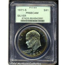 1971-S S$1 Silver PR68 Cameo PCGS. Seldom is