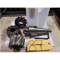 ISO-40 Shell Mill Holder with 5/8''-11, Neck 1''1/4 with Shell Mills