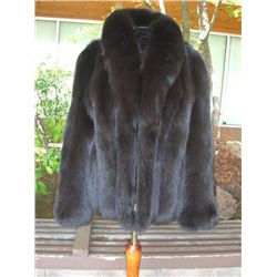 Dark Chocolate Brown Fox Jacket