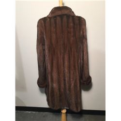 36-in. Mahogany Mink 3/4 Coat