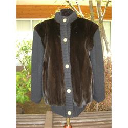Ranch Mink with Knitted Sleeves
