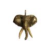 Image 2 : LEWIS JEWELERS Victor Velyan 18 kt Yellow Gold Elephant Pendant with Hippo Ivory Tusks