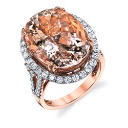 MORGANITE & DIAMOND RING