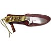 Image 1 : ONE OF A KIND SAM COX CUSTOM KNIFE WITH SHEEP HORN SCALES