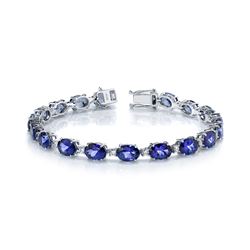 TANZANITE AND DIAMOND BRACELET