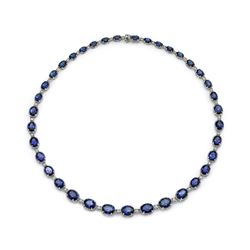 TANZANITE & DIAMOND NECKLACE