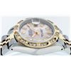 Image 2 : Rolex Ladies 2 Tone 14K Pink Mother Of Pearl Pyramid Diamond Datejust