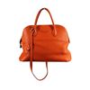 Image 1 : Authentic Hermes Orange Togo Leather Bolide Bag