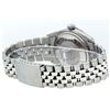 Image 4 : Rolex Mens Stainless Steel 36mm Black Diamond Dial Datejust Wristwatch