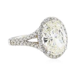 4.68 ctw Diamond Ring - 18KT White Gold