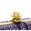 Image 4 : Alexander McQueen Purple Suede Jewel Embroidered Clutch