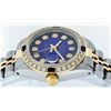 Image 9 : Rolex Ladies 2 Tone Blue Vignette Diamond & Sapphire Datejust Wristwatch