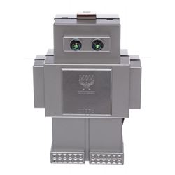 MCM Silver Roboter Series Clutch Handbag