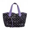 Image 1 : Louis Vuitton Purple Canvas Leather Cabas Ipanema GM Bag