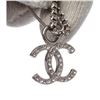 Image 2 : Chanel Silver CC Rhinestone Embellished Safety Pin Collar Brooch 01P