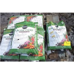 PALLET OF MIRACLE GRO ORGANIC CHOICE GARDEN SOIL