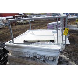 PALLET OF PEG BOARD AND METAL RACKING