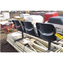 BANK OF BLACK CHAIRS