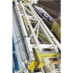 PALLET OF METAL SHELVING BRACES