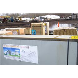 NEW 30' X 65' X 15' PEAK CEILING DOUBLE DOOR STORAGE BUILDING