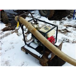 HONDA 5.5 HP GAS WATER PUMP C/W SUCTION