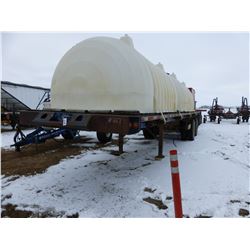 1989 FREUHAUF FLAT DECK SPRAYER TRAILER