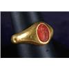 Image 1 : ANCIENT ROMAN GOLD AND CARNELIAN RING