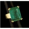 Image 1 : 14KT EMERALD RING