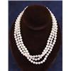 Image 1 : TRIPLE STRAND PEARL NECKLACE.  