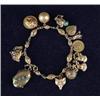 Image 1 : VICTORIAN CHARM BRACELET WITH TWELVE CHARMS
