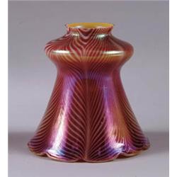 DARK RED PULLED FEATHER SHADE