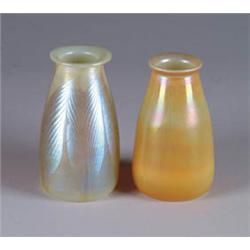 TWO TIFFANY CANDLE SHADES
