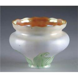 STEUBEN DECORATED ART GLASS SHADE