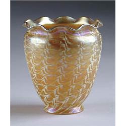 AMERICAN DECORATED ART GLASS SHADE