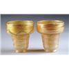 Image 1 : PAIR OF LUSTRE ART SHADES