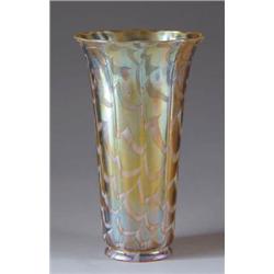 LARGE DECORATED ART GLASS SHADE