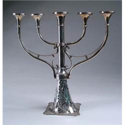 ORNATE SILVER PLATE CANDELABRA