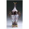 Image 1 : MONUMENTAL RUBY CUT TO CLEAR COVERED VASE