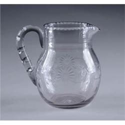 CUT GLASS PITCHER