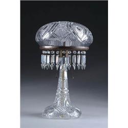 CUT GLASS TABLE LAMP