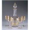 Image 1 : CUT & ENAMELED CRYSTAL WINE SET