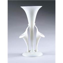 STEUBEN TRIPLE LILY VASE