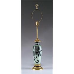 STEUBEN CLUTHERA ACID CUT BACK LAMP BASE