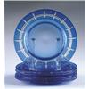 Image 1 : SIX STEUBEN COBALT CUT PLATES