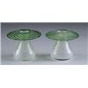 Image 1 : PAIR OF ART GLASS CANDLESTICKS