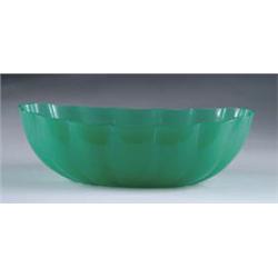 OBLONG GREEN JADE BOWL