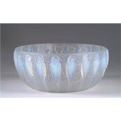 R. LALIQUE PARAKEET BOWL