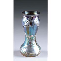LOETZ SILVER OVERLAY VASE