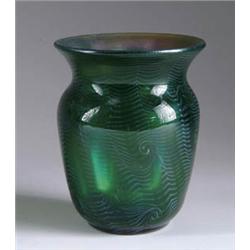 LOETZ GREEN PAPERWEIGHT VASE